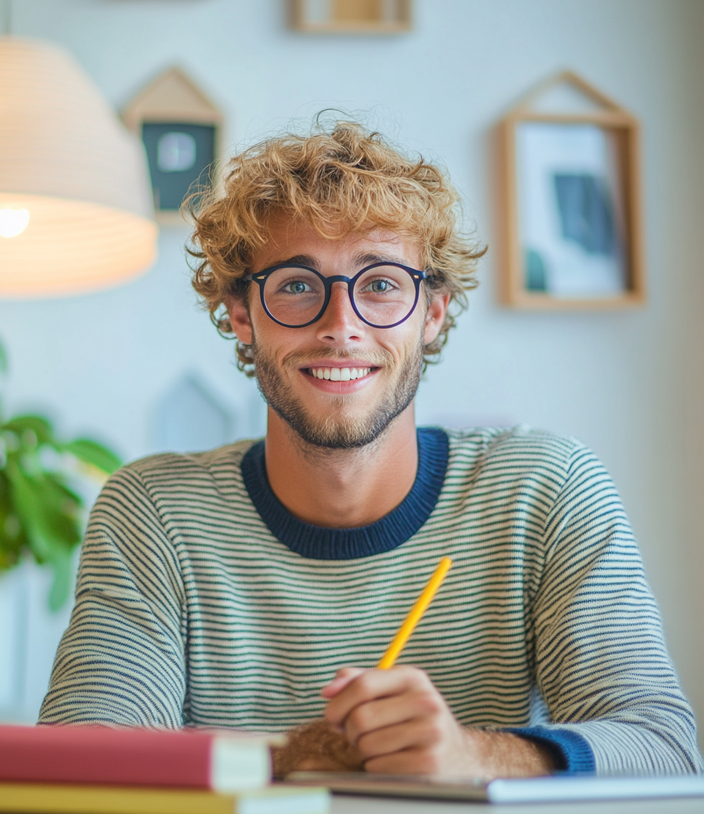 Studente che fa i suoi compiti